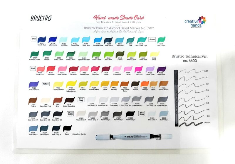 Brustro Twin Tip Alcohol Based Marker Cool Grey II 5