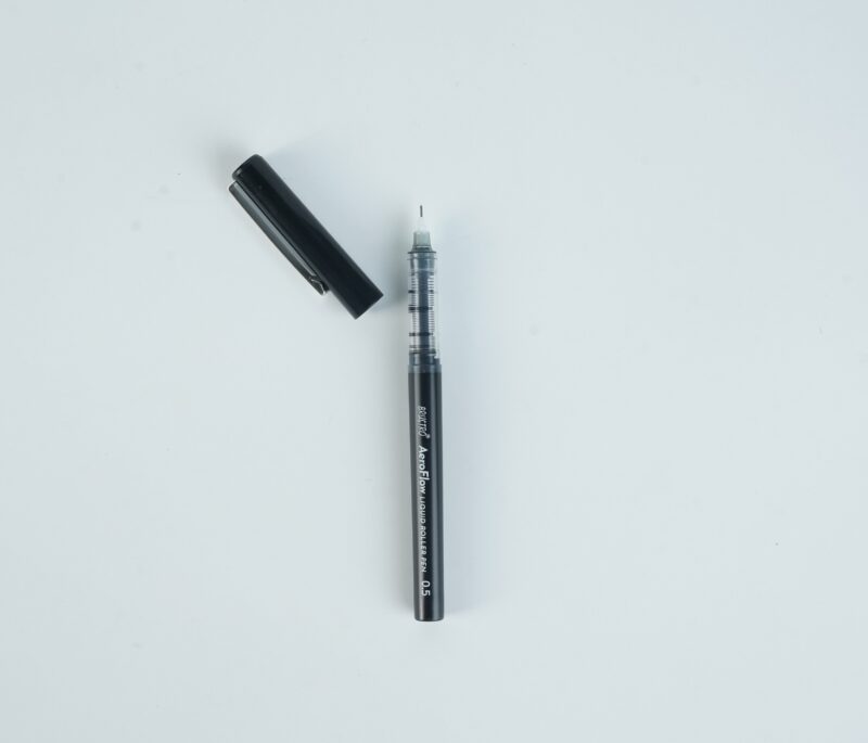 BRUSTRO AeroFlow Liquid Ink Rollerball Pens | Black | 0.5mm, Micro Tip | Pack of 3 | Ideal for Students, Professionals, Office, Exam use, Accurate Smooth Writing, Waterproof, Fade Resistant - Image 5