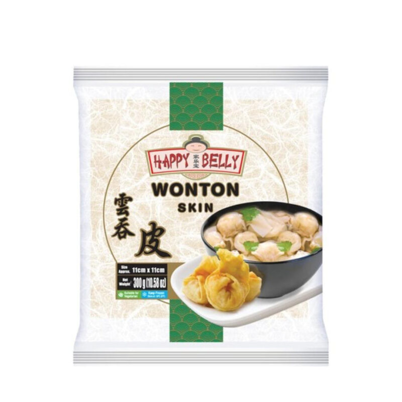 HAPPY BELLY WONTON SKIN 300G