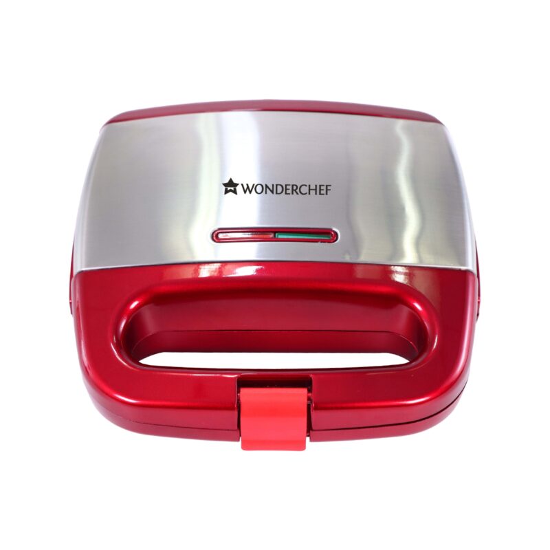 Crimson Edge Non-Stick Electric Griller,Sandwich Maker, Toaster |750 Watt| Auto Temp, LED indicator| Cool Touch Handle, Buckle Clip Lock| Grill Sandwiches, Bread, Kebabs, Paneer,Tikkis and Quesadillas| Oil Free Toasting| 2 Year Warranty - Image 5