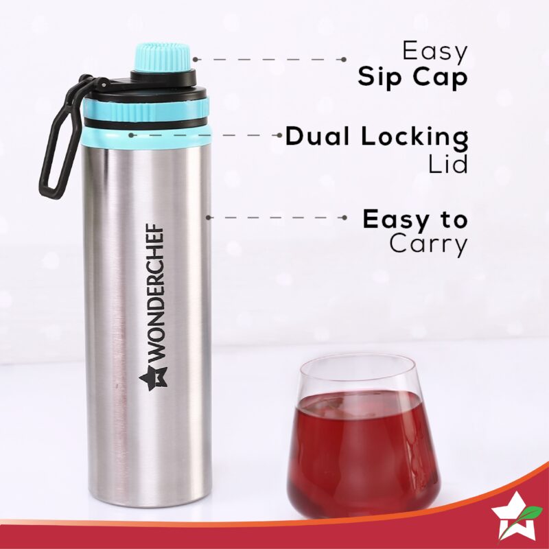 Crescent Kettle 1.8L + Sippy Stainless Steel Bottle, Gift Combo, For Family and Friends, Gift for Diwali and Other Festivals, House Warming - Image 3