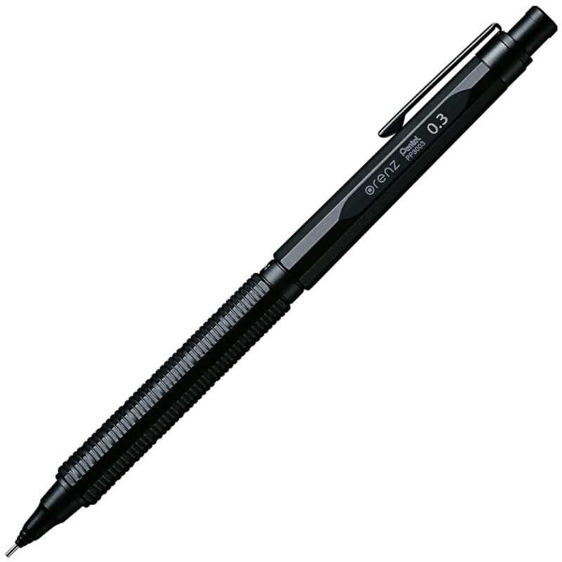 Pentel PP3003A 0.3mm Mechanical Pencil - Black, Pack of 1
