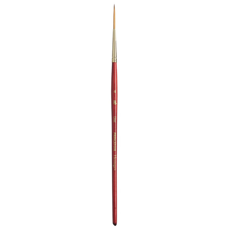 Princeton Heritage Short Handle Liner Paint Brush (Size-4)