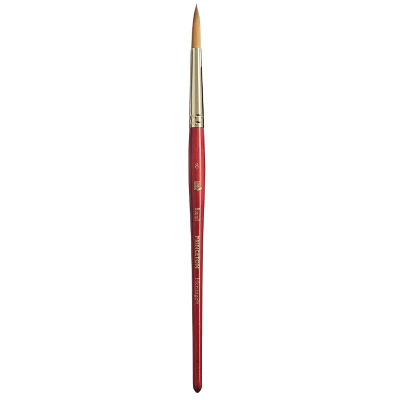 Princeton Heritage Short Handle Round Paint Brush (Size-8)