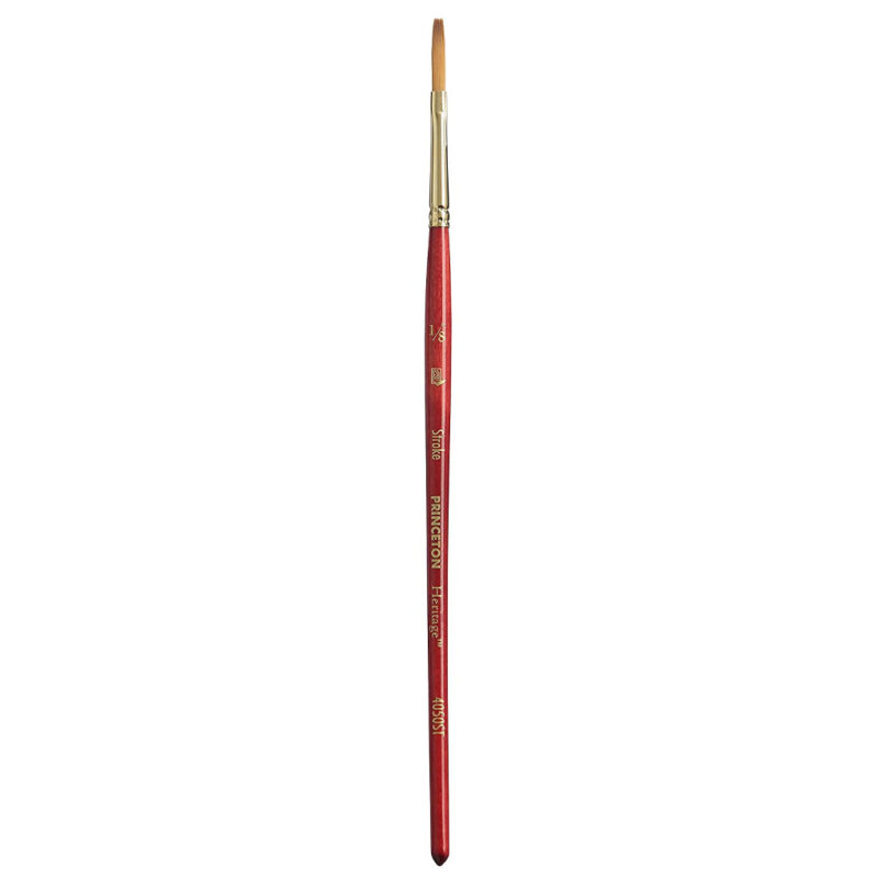 Princeton Heritage Short Handle Stroke Paint Brush (Size-1/8 Inches)
