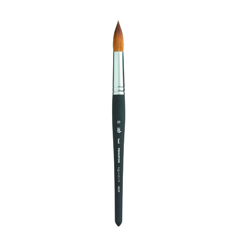 Princeton Aqua Elite Short Handle Round Paint Brush (No 20)