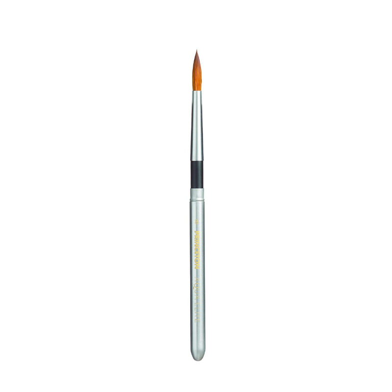 Princeton Artist Brush Co. Aqua Elite- Series 4850- Synthetic Kolinsky Watercolor Paint Brush-Travel Round- 8