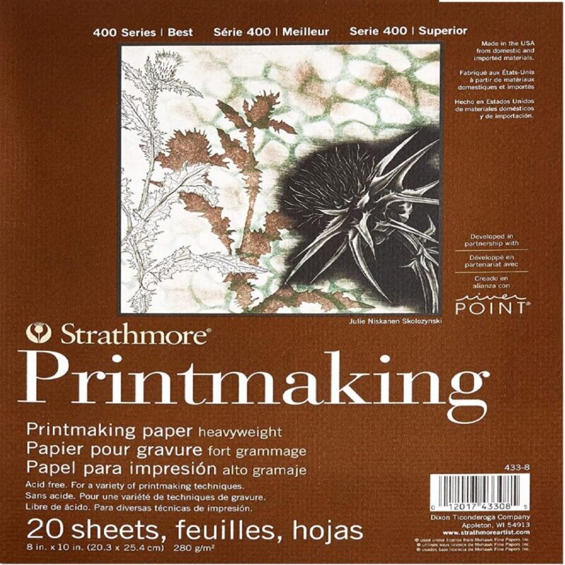 Strathmore Printmaking Paper Pad 8""X10""-20 Sheets