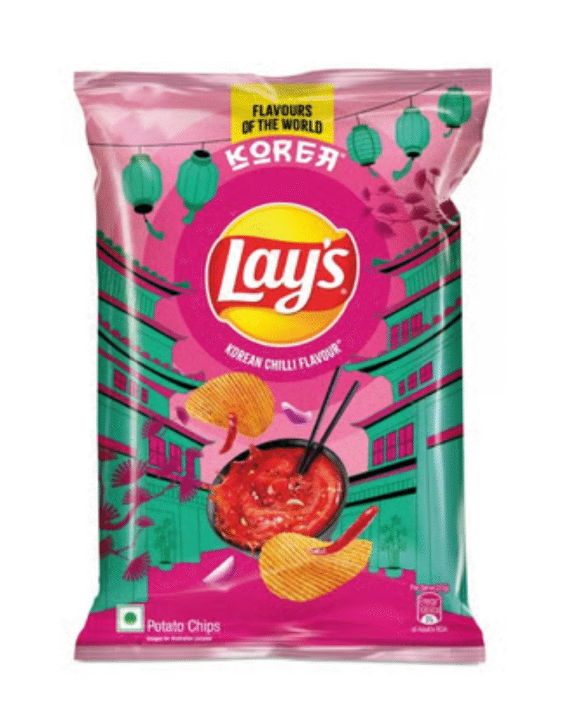25x Lay's Korean Chilli Potato Chips - 78g each - Pack of 25