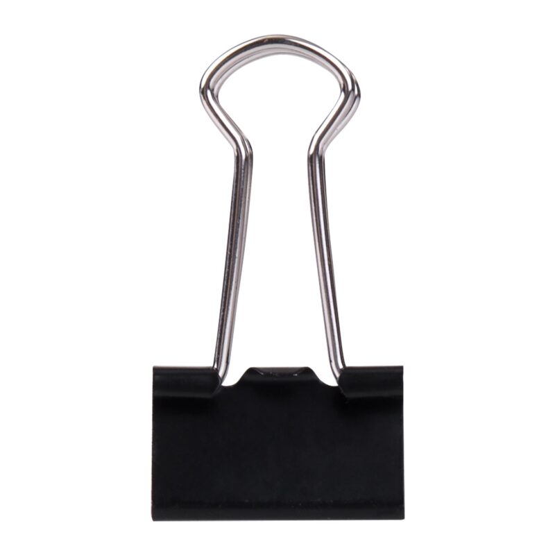 DELI W38565 BINDER CLIPS 19 mm BLK 12 T - Color May Vary