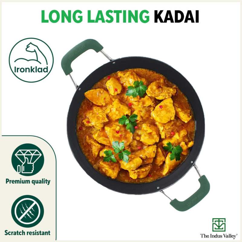 100% Pure Sheet Iron Kadai with Silicon Handle, Seasoned, Toxin-free - Image 10