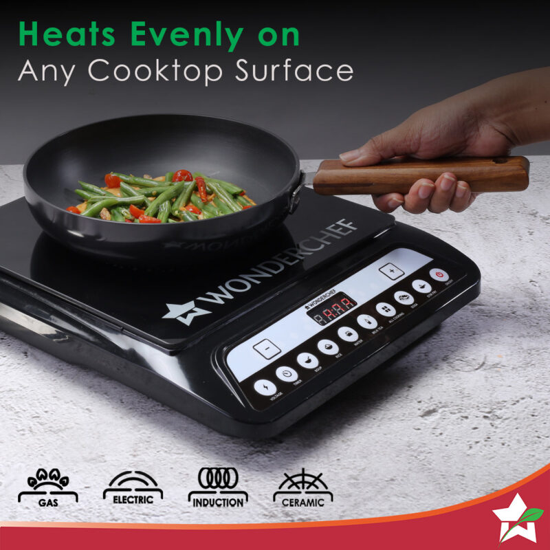 Ebony Hard-Anodised 24 cm Fry Pan | 1.75 L | 3.25mm thickness | Black - Image 2