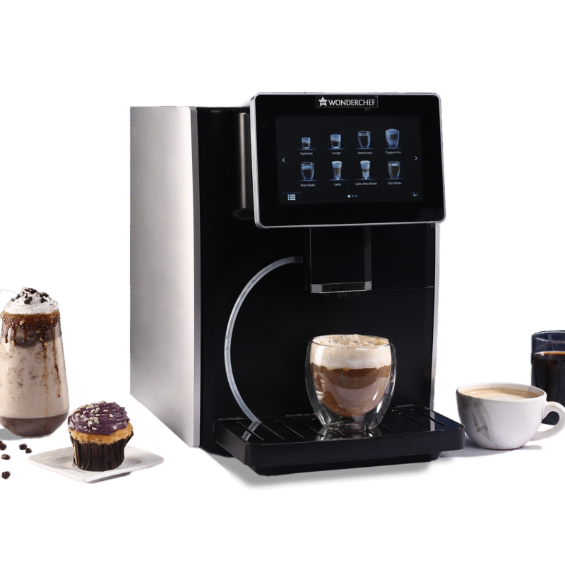 Regalia Fully Automatic Coffee Machine with Large 7 Inches Display for Brewing Americano, Cappuccino, Latte, Macchiato, Flat White, Espresso Coffee