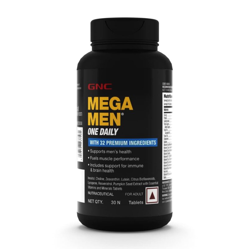 GNC Mega Men One Daily Multivitamin for Men - 30 Tablets