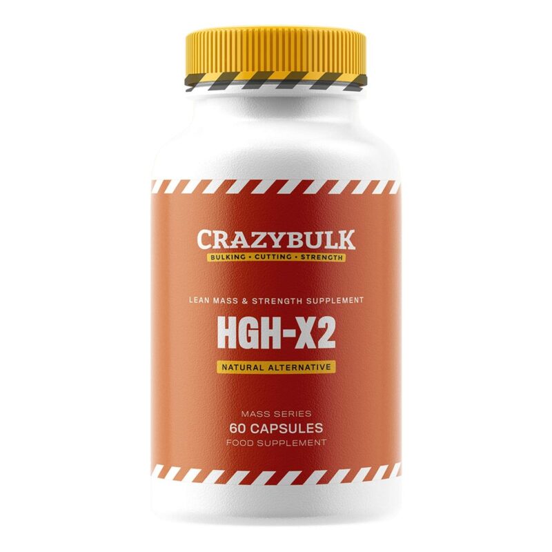 CrazyBulk HGH-X2 (HGH) Natural Alternative for Lean Mass & Strength Supplement (60 Capsules)